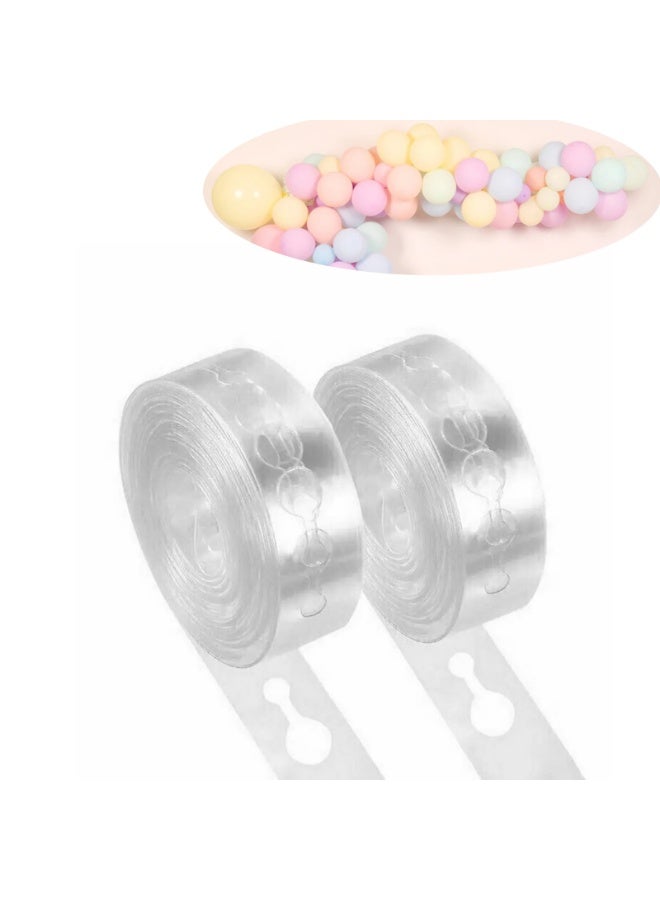 2 Rolls Balloon Chain, Balloon Arch Garland Decorating Strip Tape, 5 meter - Image 1